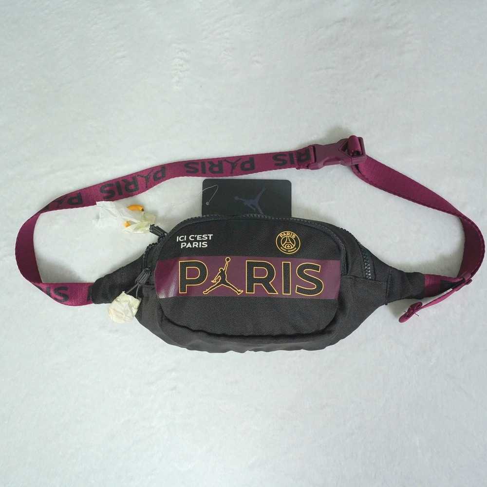 Jordan Paris Saint Germain PSG‎ Black Bordeaux Fanny Pack Waist Bag O/S